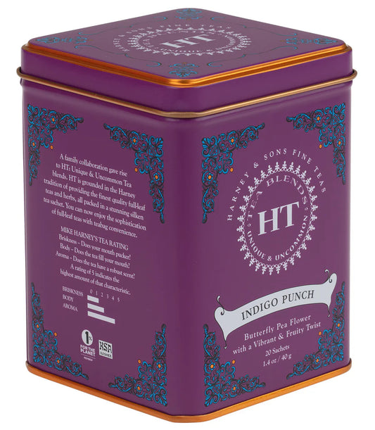 Indigo Punch Herbal Tea (20 Sachets) | Harney & Sons