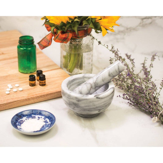 Marble Mortar And Pestle | HIC Kitchen