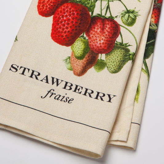 Vintage Strawberries Kitchen Towel | Now Designs