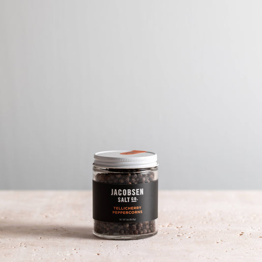 Tellicherry Peppercorns, Refill Jar | Jacobsen Salt Co.