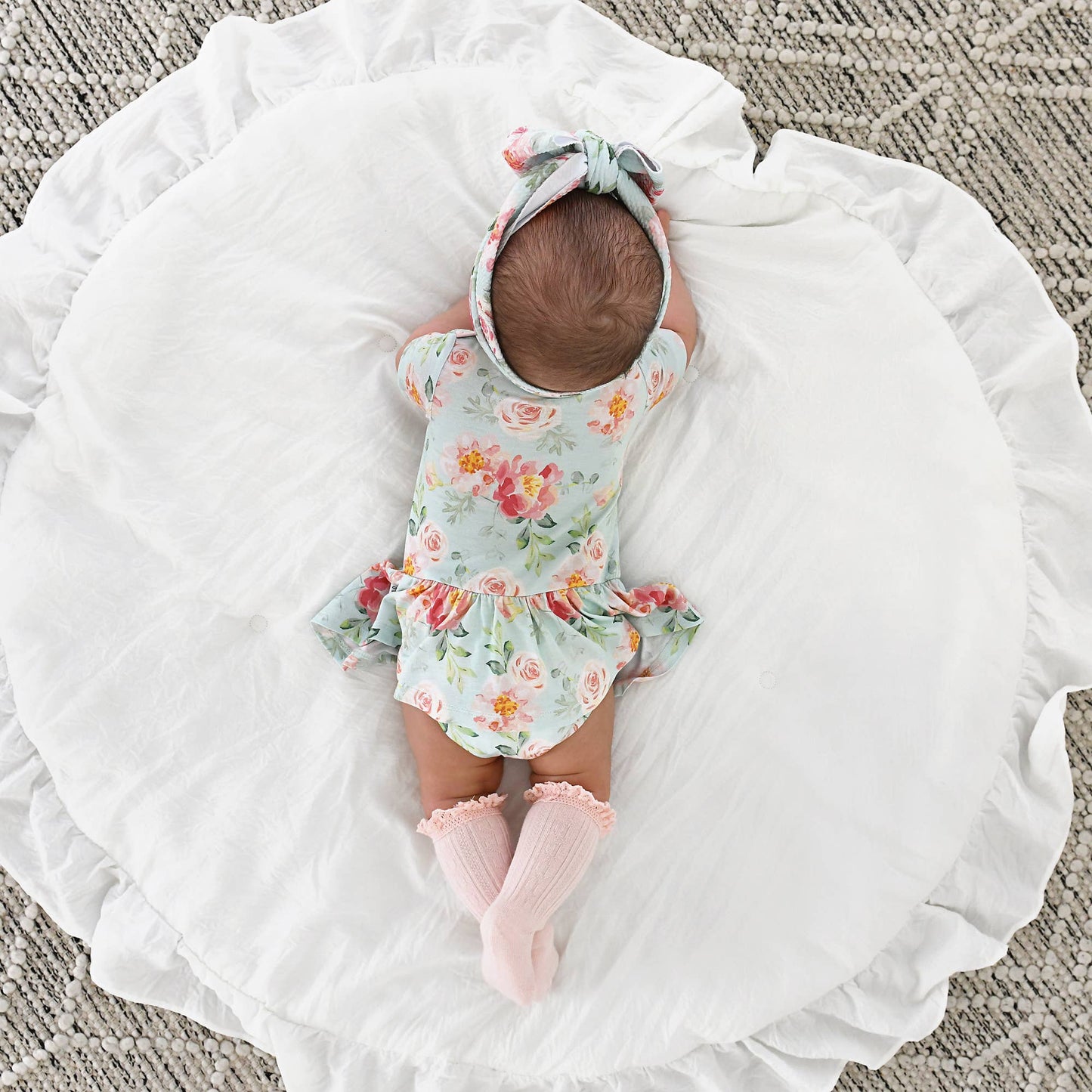 Mae Floral Bamboo Skirted Bodysuit | Gigi & Max