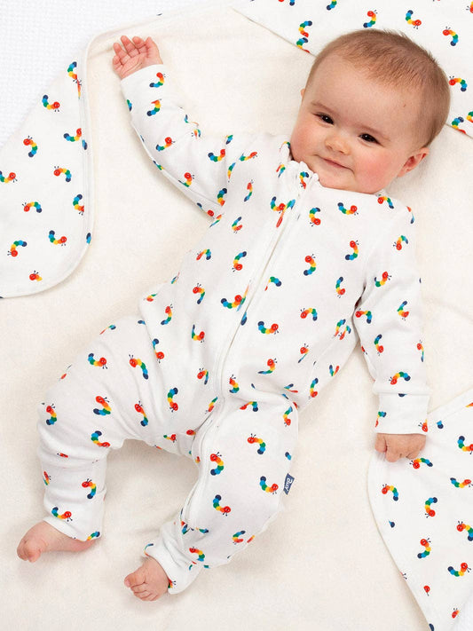 Rainbow Caterpillar Sleepsuit | Kite Clothing UK