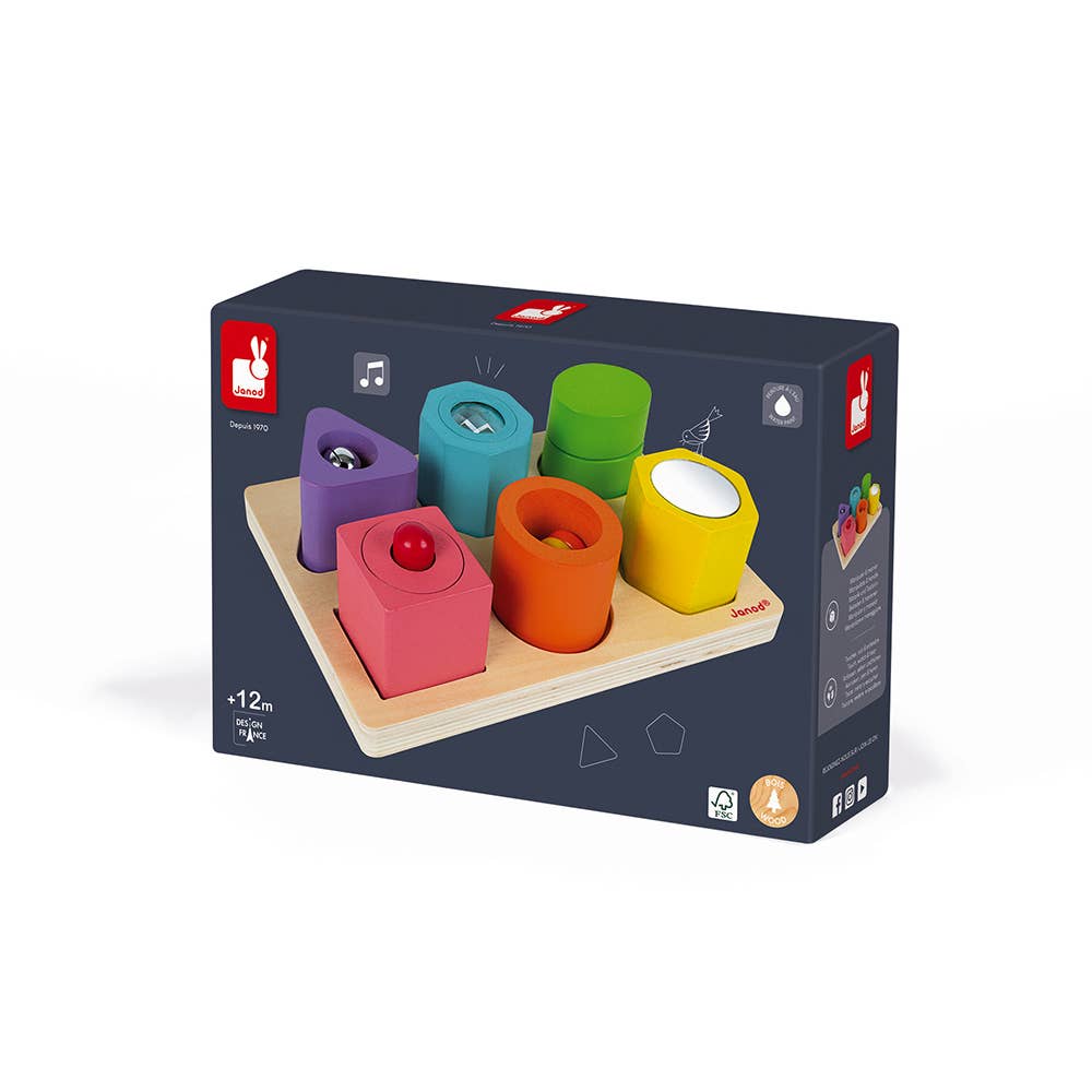 Wooden Puzzle - Shapes & Sounds | Janod