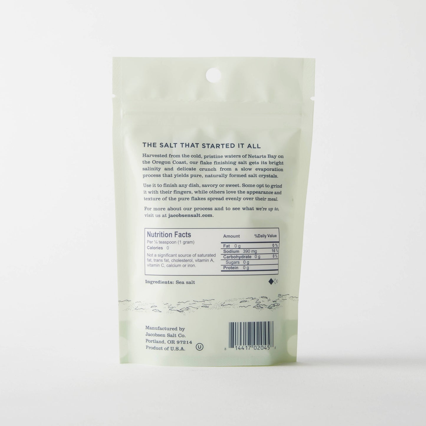 Pure Flake Sea Salt - 4 oz bag | Jacobsen Salt Co.