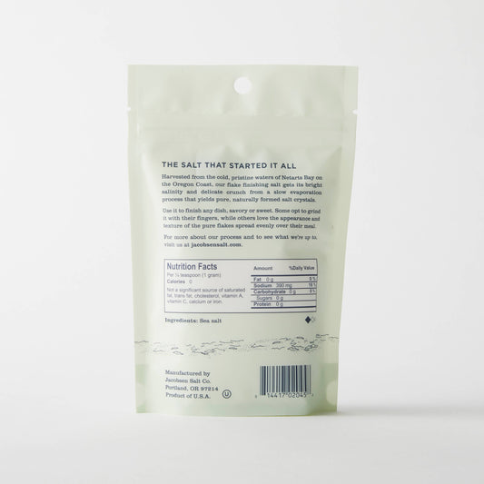Pure Flake Sea Salt - 4 oz bag | Jacobsen Salt Co.