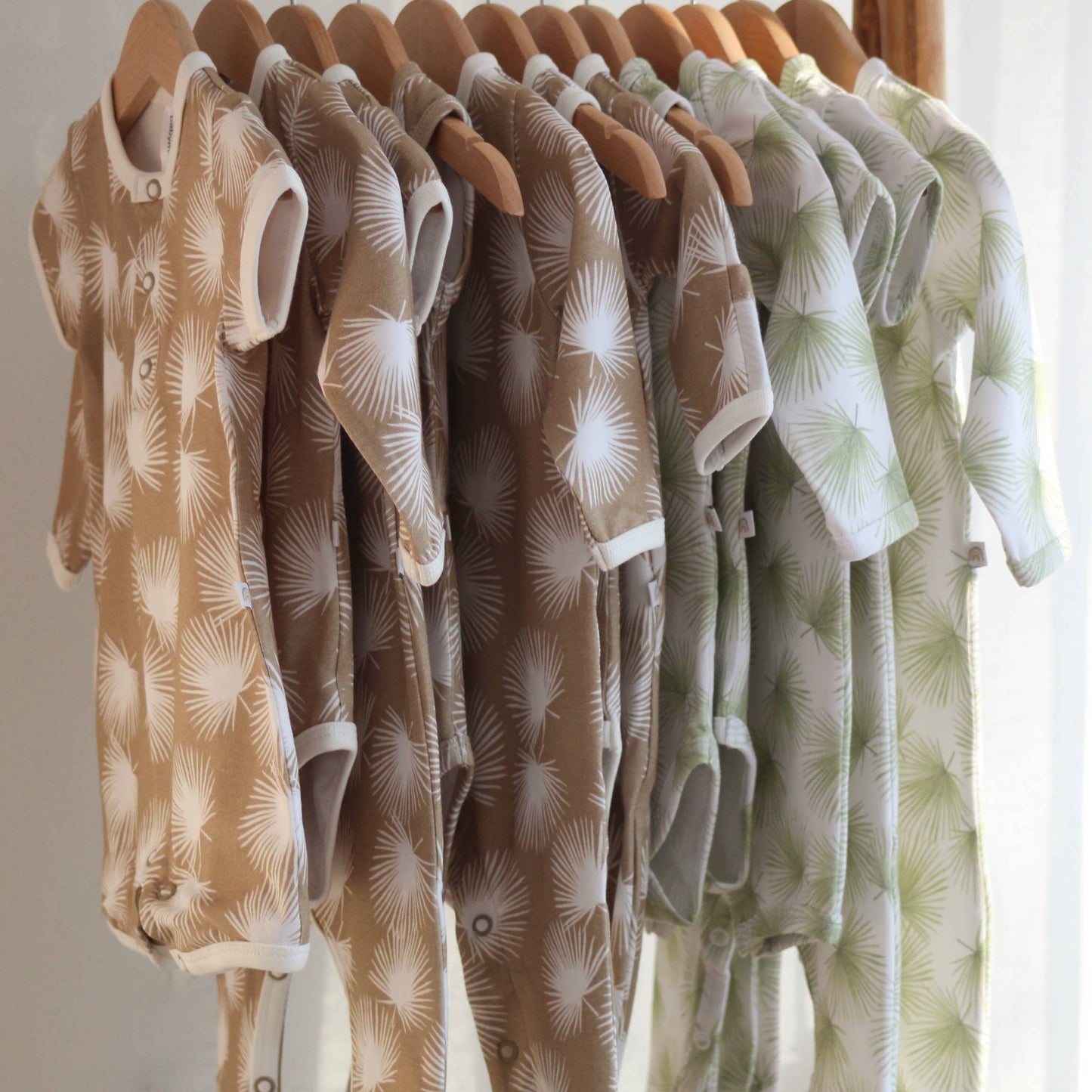 Green Palms Organic Shorty Romper | Babymood Norway