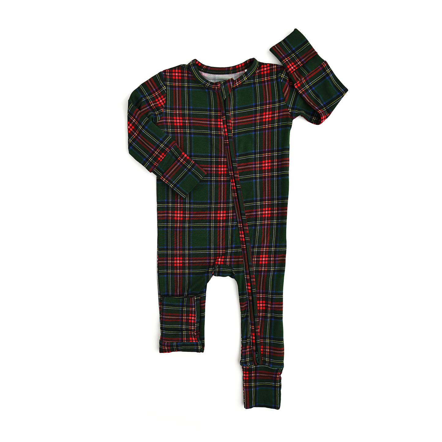 Kane Tartan Bamboo Romper | Gigi & Max