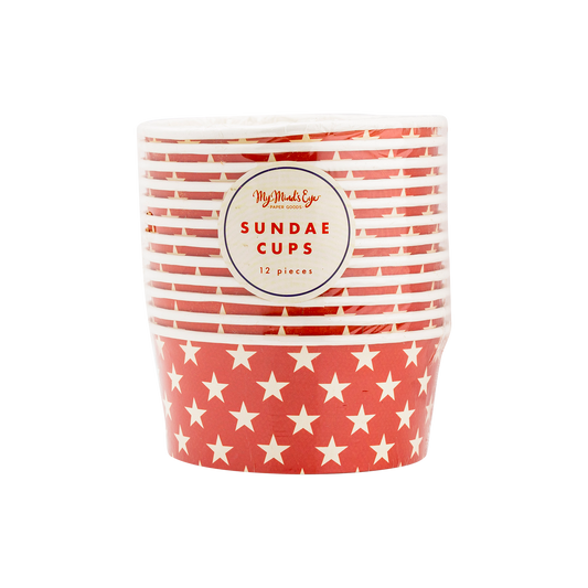 Hamptons Star Paper Sundae Cups | My Mind's Eye