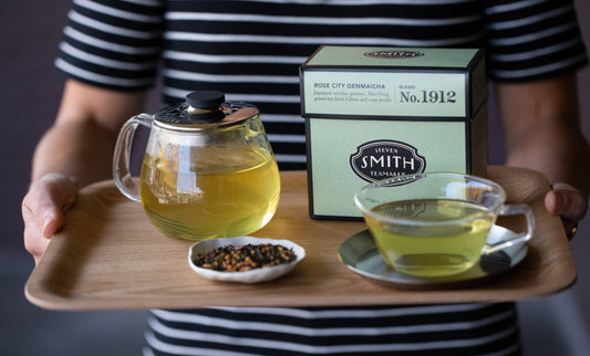 Rose City Genmaicha Green Tea Carton (15 Sachets) | Smith Teamaker