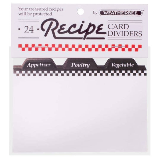 Weatherbee Recipe Cards Dividers | HIC Kitchen