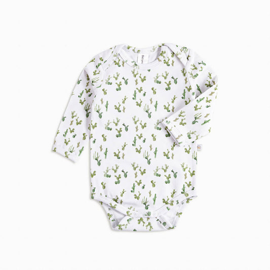 Cactus Print Organic Bodysuit | Babymood Norway