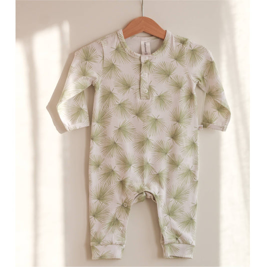 Green Palms Organic Jumpsuit | Babymood Norway