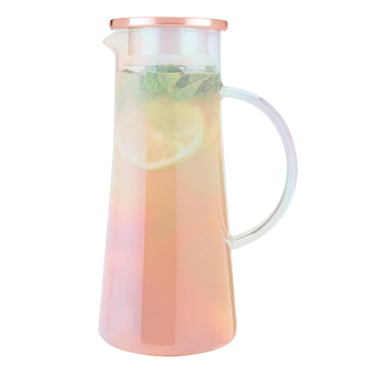 Charlie™ Iridescent Glass Infuser Carafe | Pinky Up
