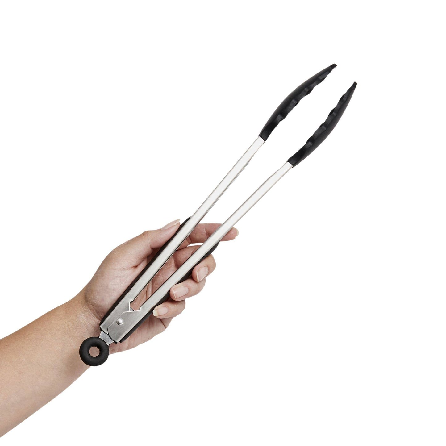 12" Cutlery-Pro Silicone Tongs | HIC Kitchen