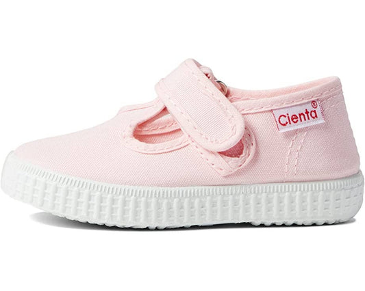 Velcro T-Strap - Pink | Cienta Shoes