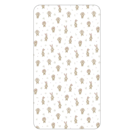 Organic Crib Sheets in Bunny Biscuit | L'ovedbaby