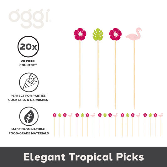 Tropical Cocktail Picks - 4.5" (22 pc) | Oggi