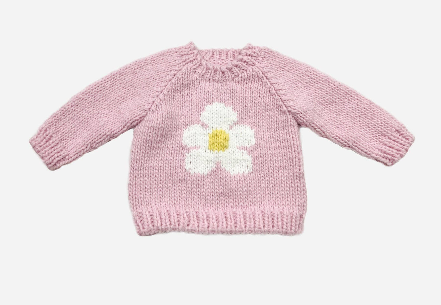 Pink Flower Sweater | Figgy Friends