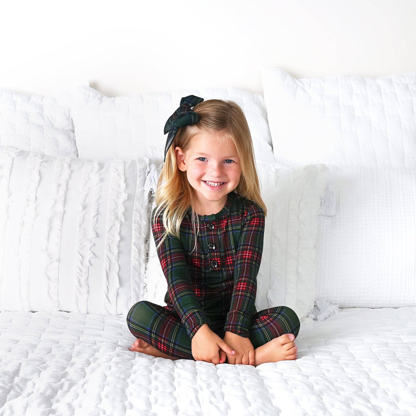 Kane Tartan Clip On Bow | Gigi & Max