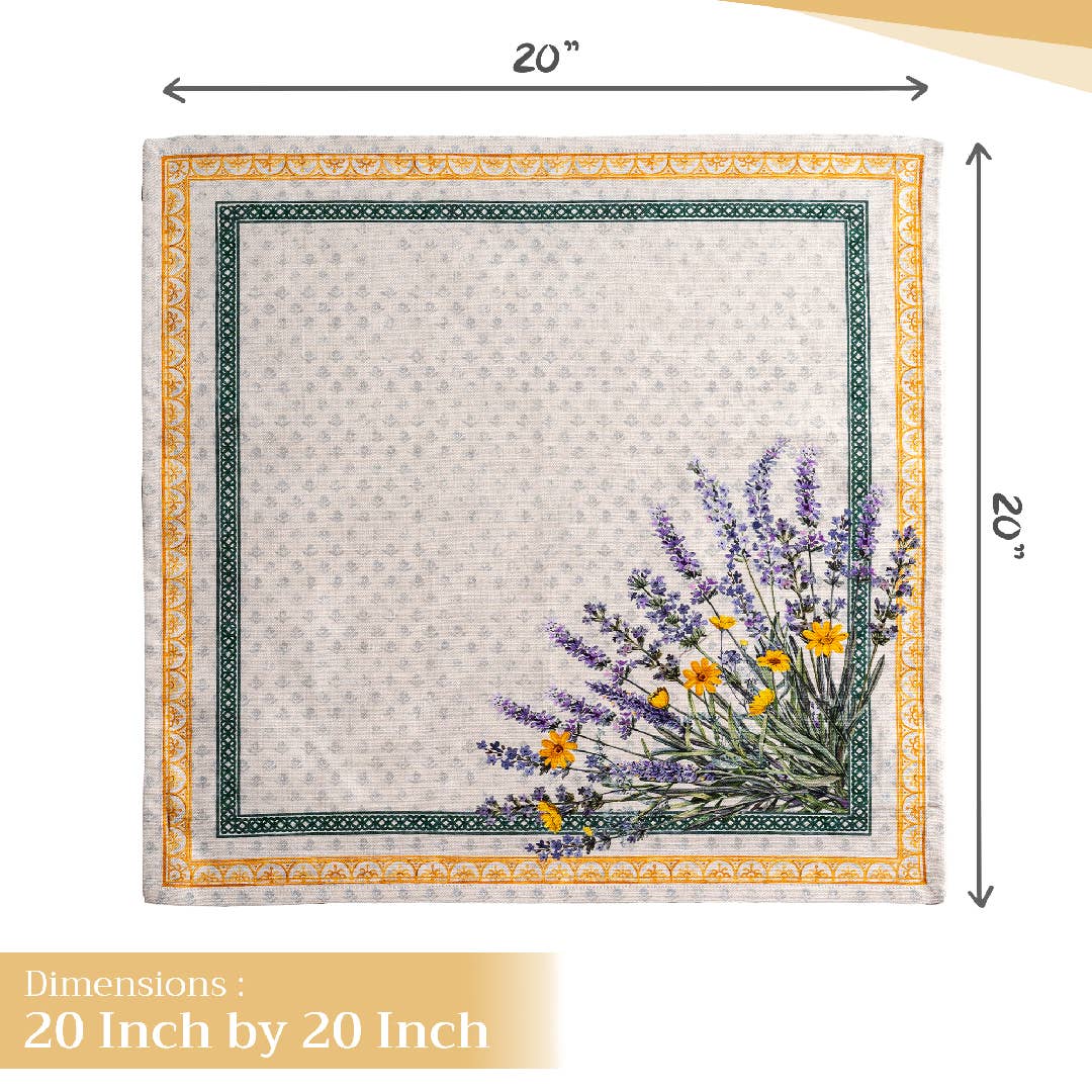 Fanny Lavender Cloth Napkins - Set Of 4 | Maison d'Hermine