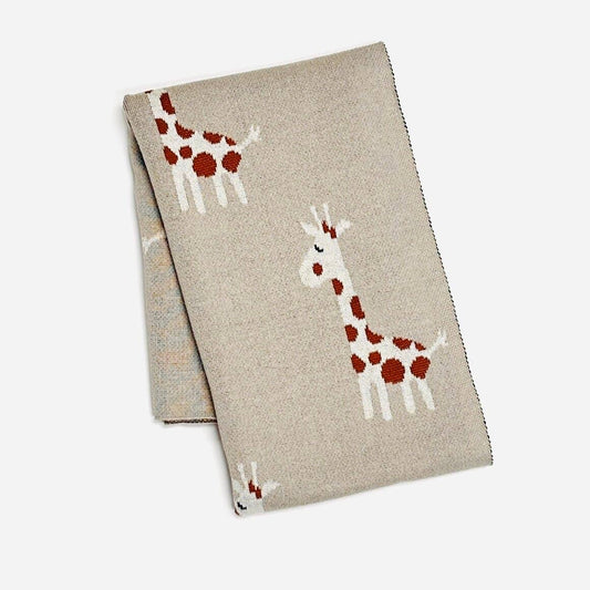 Giraffe - Organic Cotton Knit Blanket | Viverano Organics