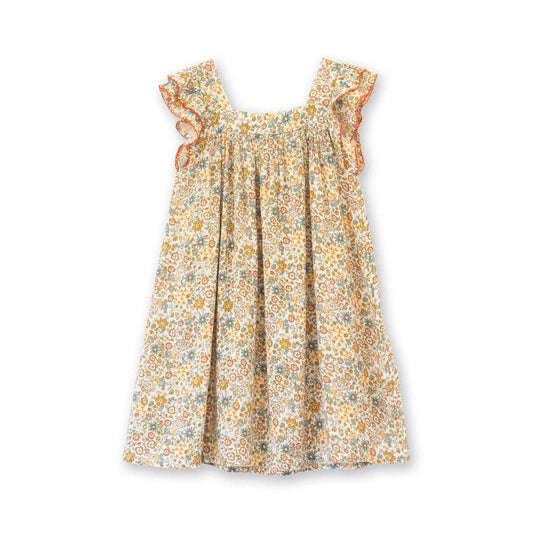 Everly Dress - Cottonfield Floral | Beet World