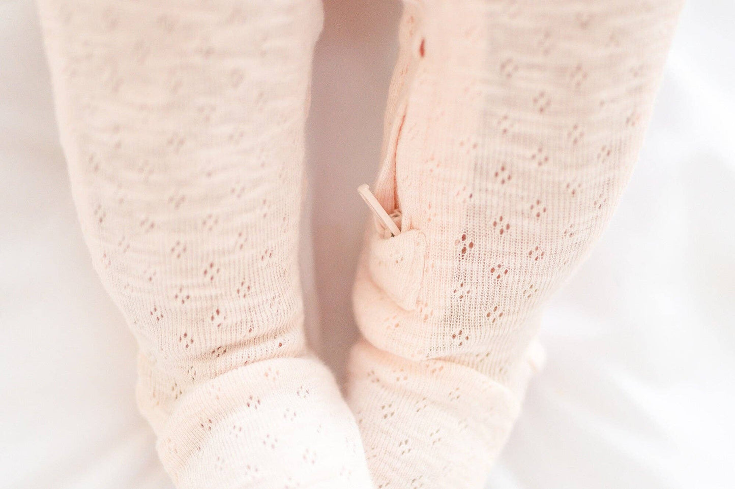 Cotton Candy Organic Pointelle Footie | L'ovedbaby