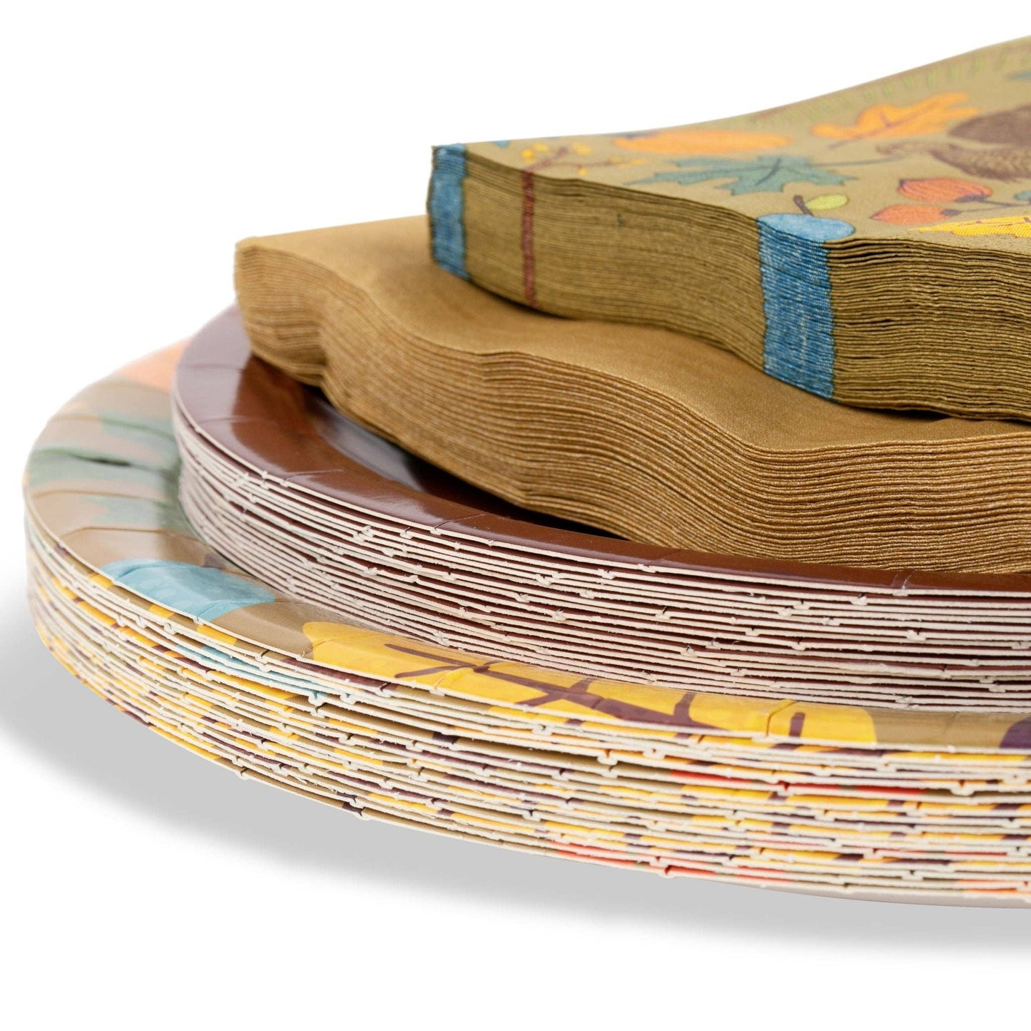 "Good Gobble" 80 Piece Paper Plate & Napkin Set | Fabuplates