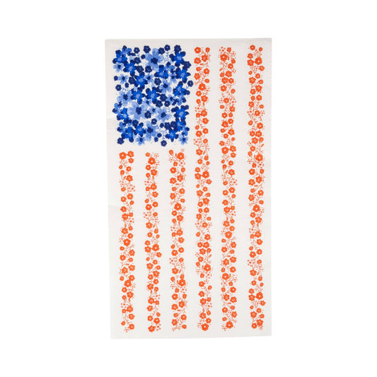 Floral Flag Guest Napkin | My Mind's Eye