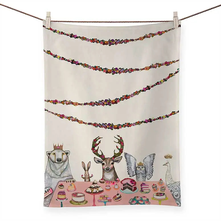 Cotton Printed Tea Towel (Various Prints) | Greenbox Art