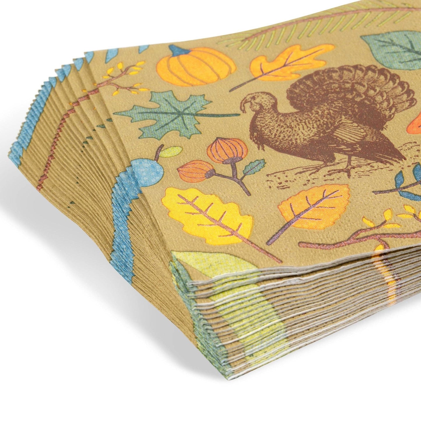 "Good Gobble" 80 Piece Paper Plate & Napkin Set | Fabuplates
