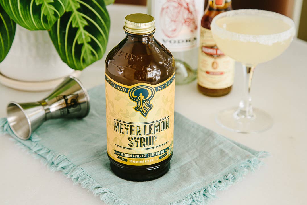 Meyer Lemon Simple Syrup - 12oz | Portland Syrups