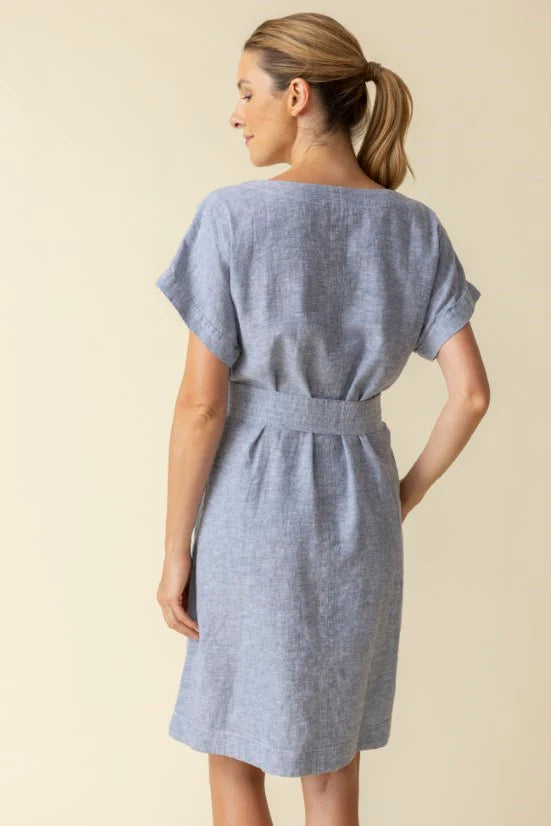 Bethany Linen Dress - Oatmeal | Habitat Clothing