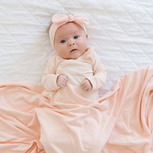 Blush Newborn Knotted Gown | Copper Pearl
