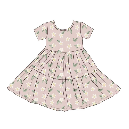 Plumeria Bamboo Twirl Dress | Emi Lei
