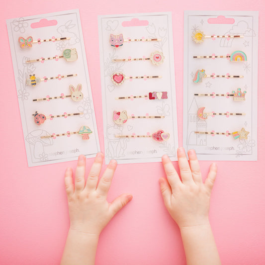 Enamel Hair Clip Sets | Stephen Joseph