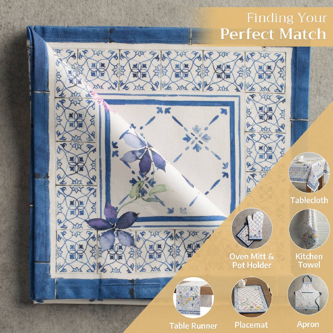 Faience Cloth Napkins - Set Of 4 | Maison d'Hermine