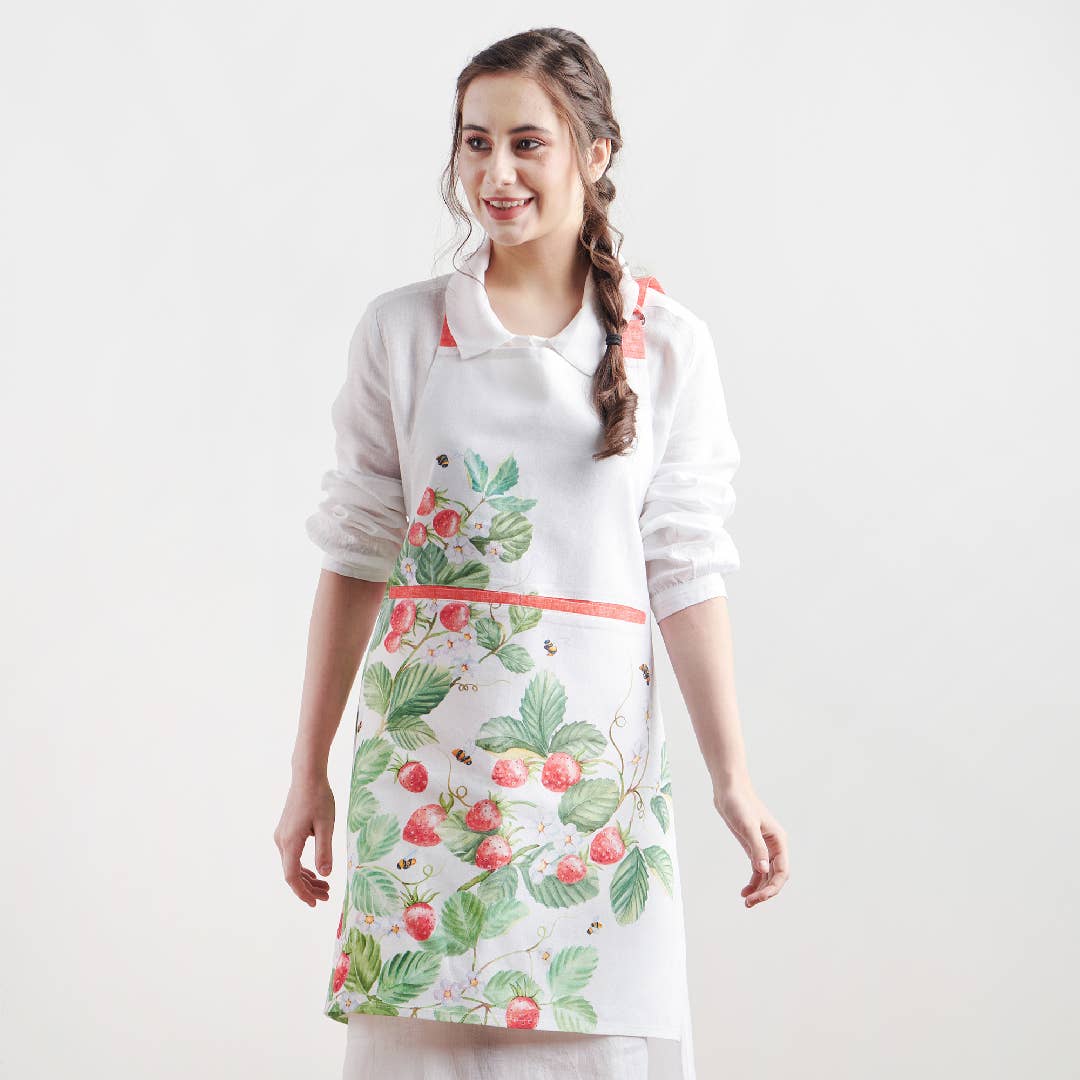 Strawberry Summer Apron | Maison d'Hermine