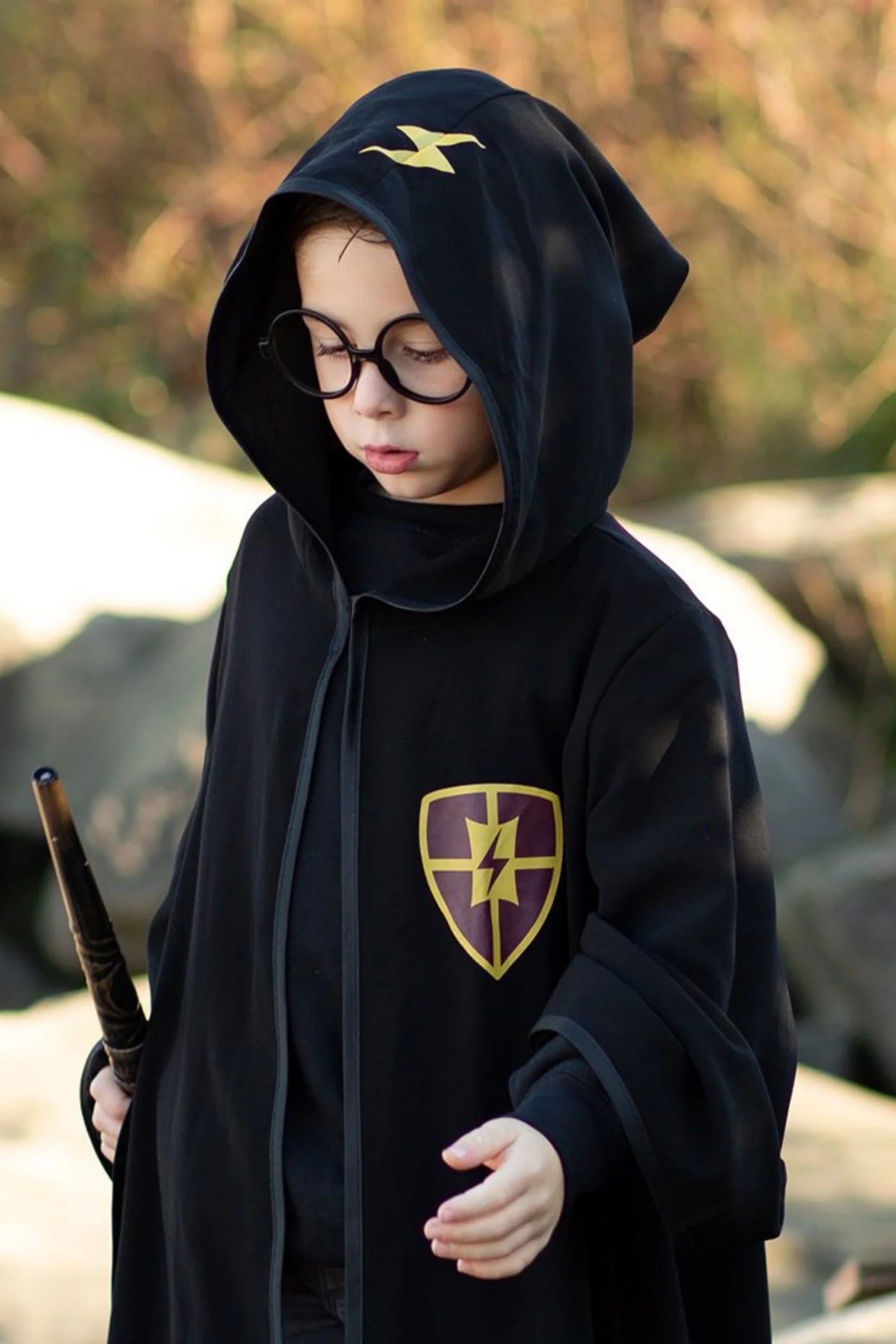 Wizard Cloak With Glasses Costume | Great Pretenders