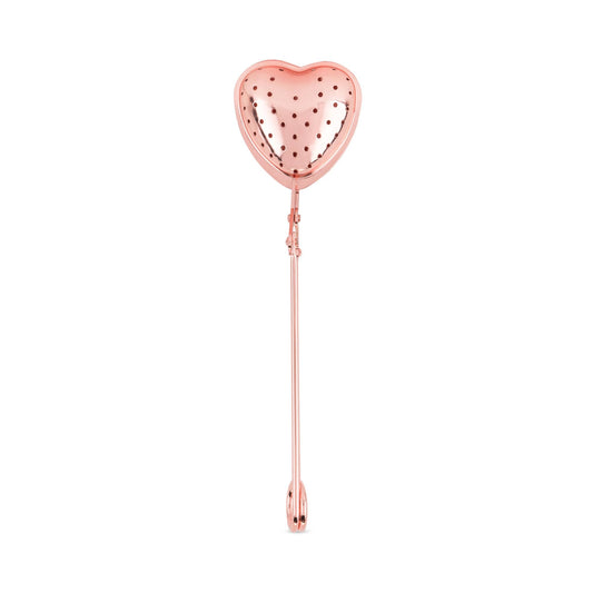 Rose Gold Plated Stainless Steel Heart Tea Infuser | Pinky Up