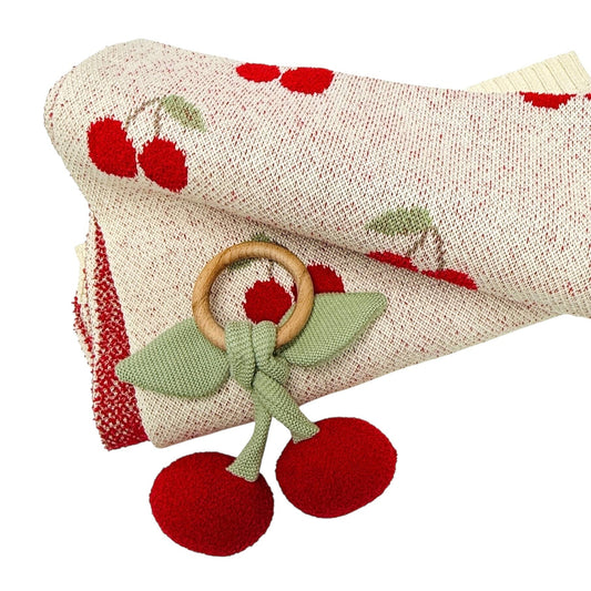 Cherry Orchard Blanket + Ring Gift Set | Viverano Organics