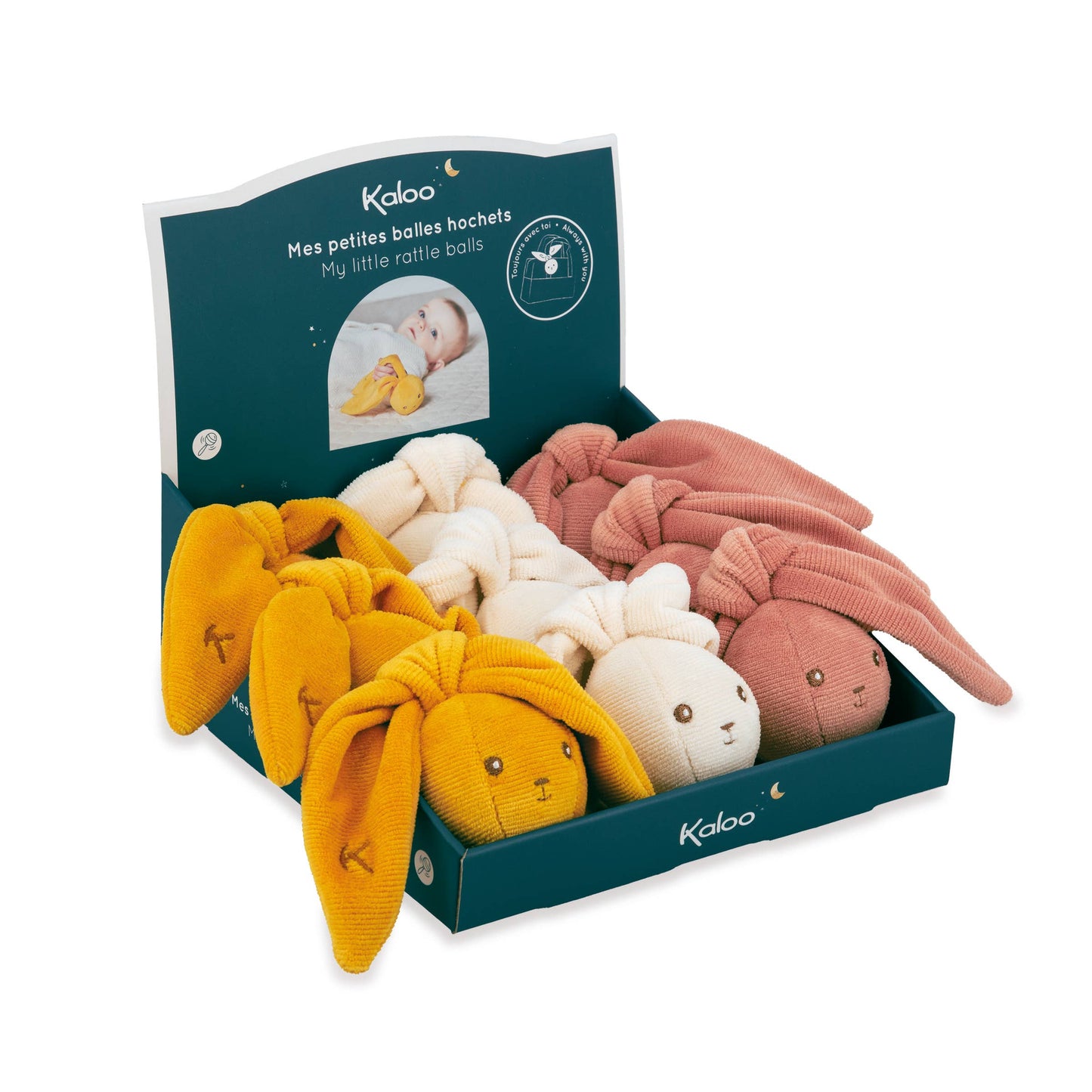 Lapinoo Bunny Rattle Balls | Janod