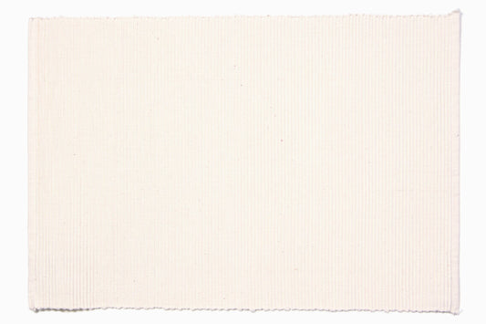Placemats Ribbed Solid - Natural | Accent Linen