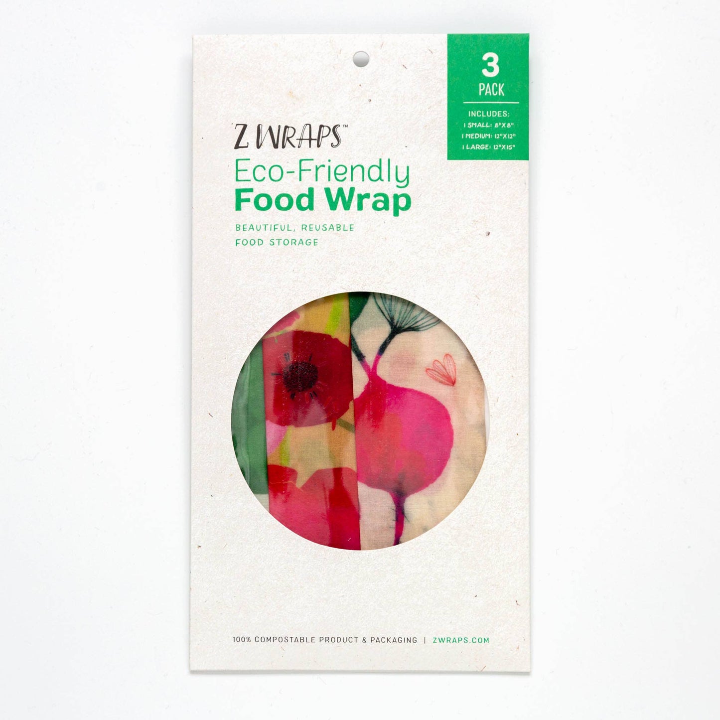 Z Wraps (Set of 3 Sizes) Reusable Food Wraps | KAF Home
