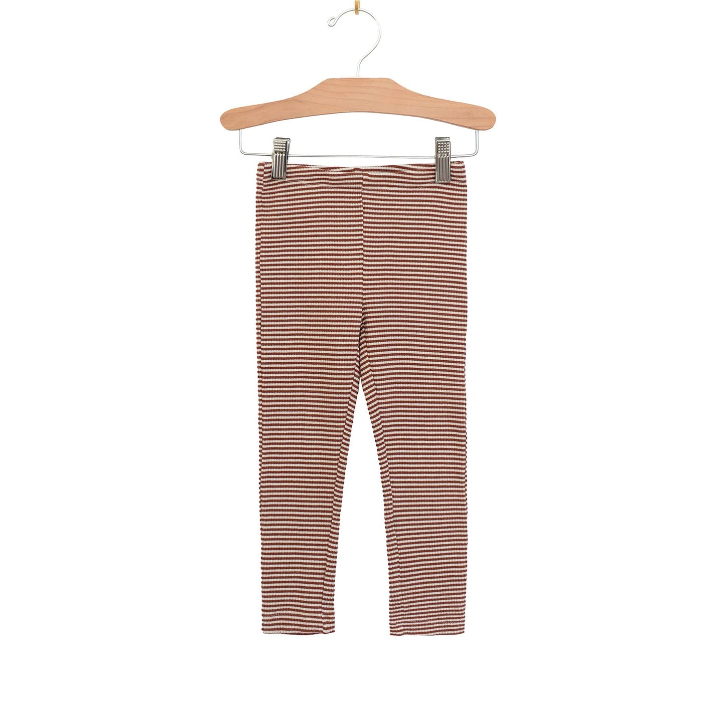 Rust Stripe Leggings | City Mouse