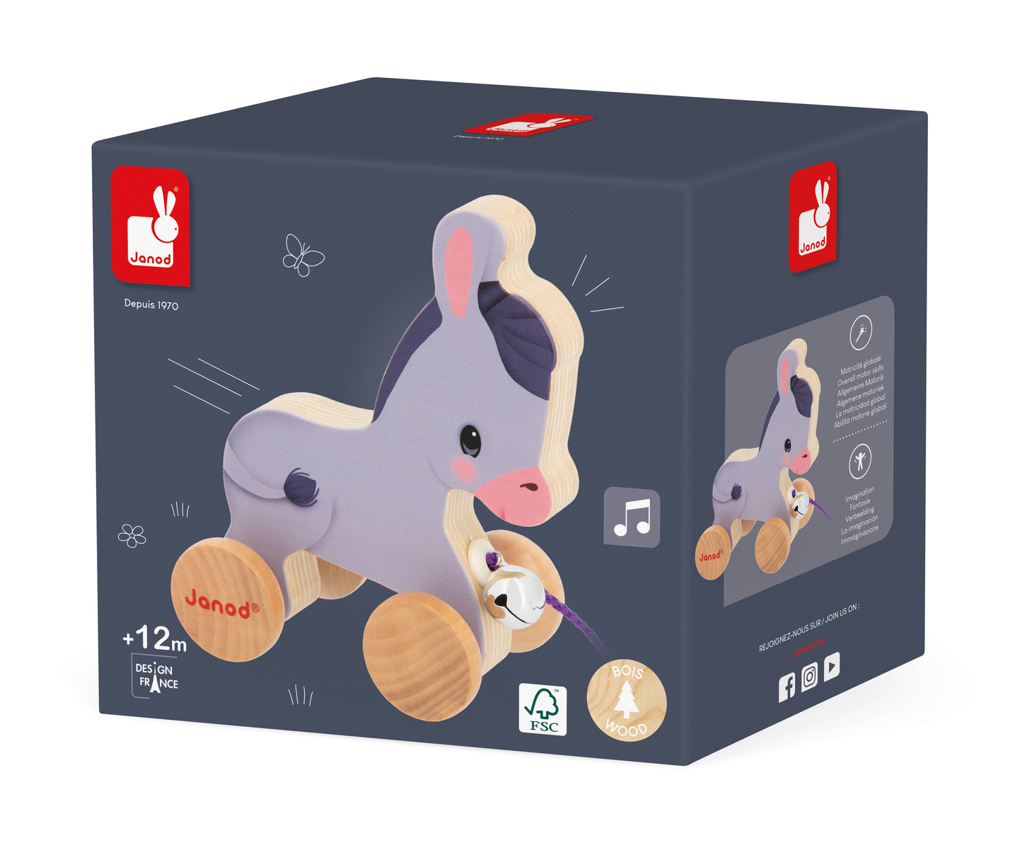 Wooden Pull-Along Donkey | Janod
