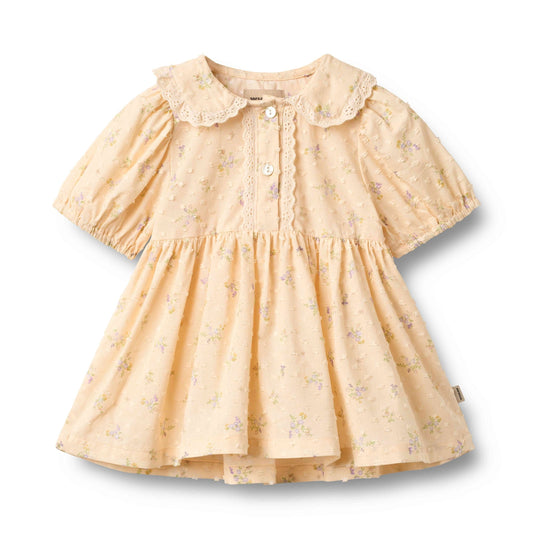 Barely Apricot Flowers Adele Dress | Wheat