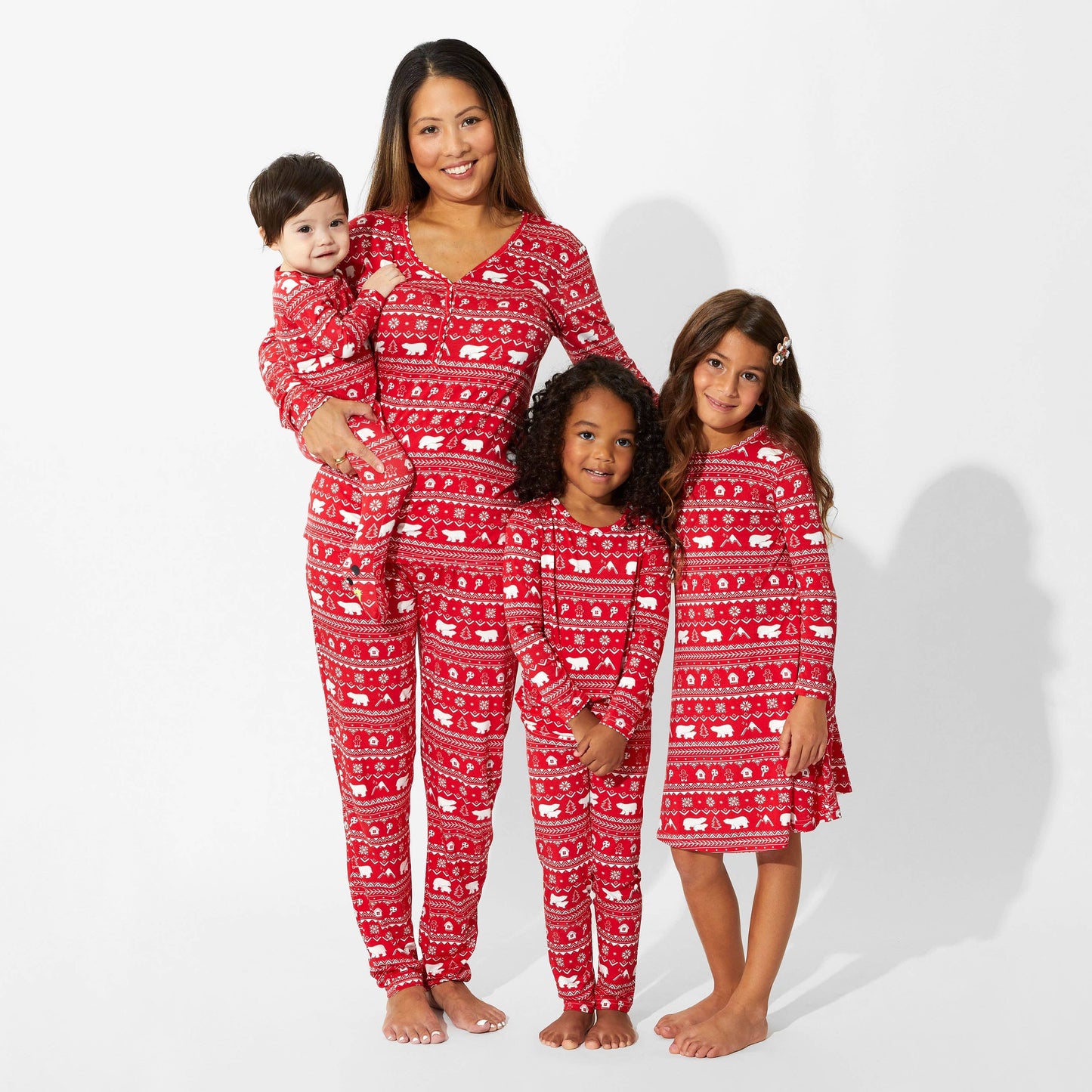 Polar Isle Red Romper | Bellabu Bear