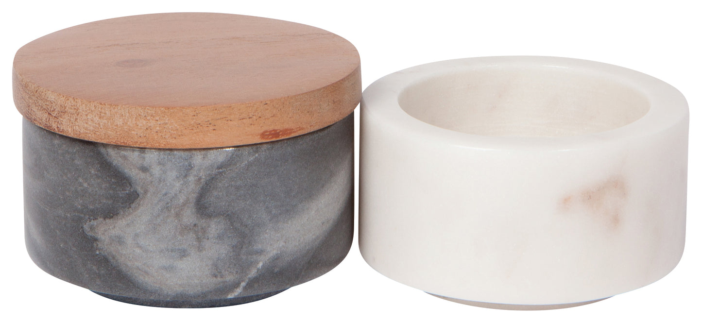 Marble & Slate Salt Cellar | Danica