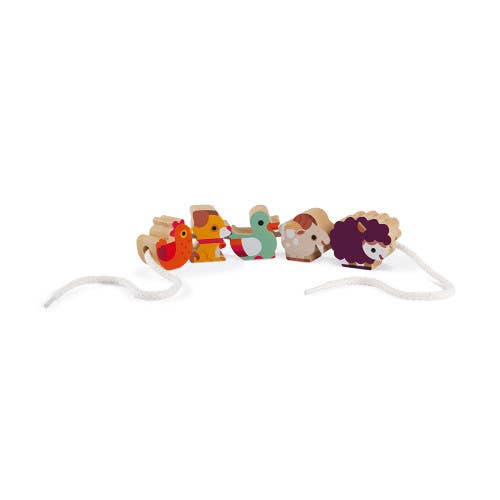 Stringable Farm Themed Beads | Janod